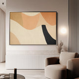 Abstract 560 Canvas Art 18" x 24" / 45 x 60 cm / Black
