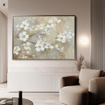 Floral 560 Canvas Art 18" x 24" / 45 x 60 cm / Black