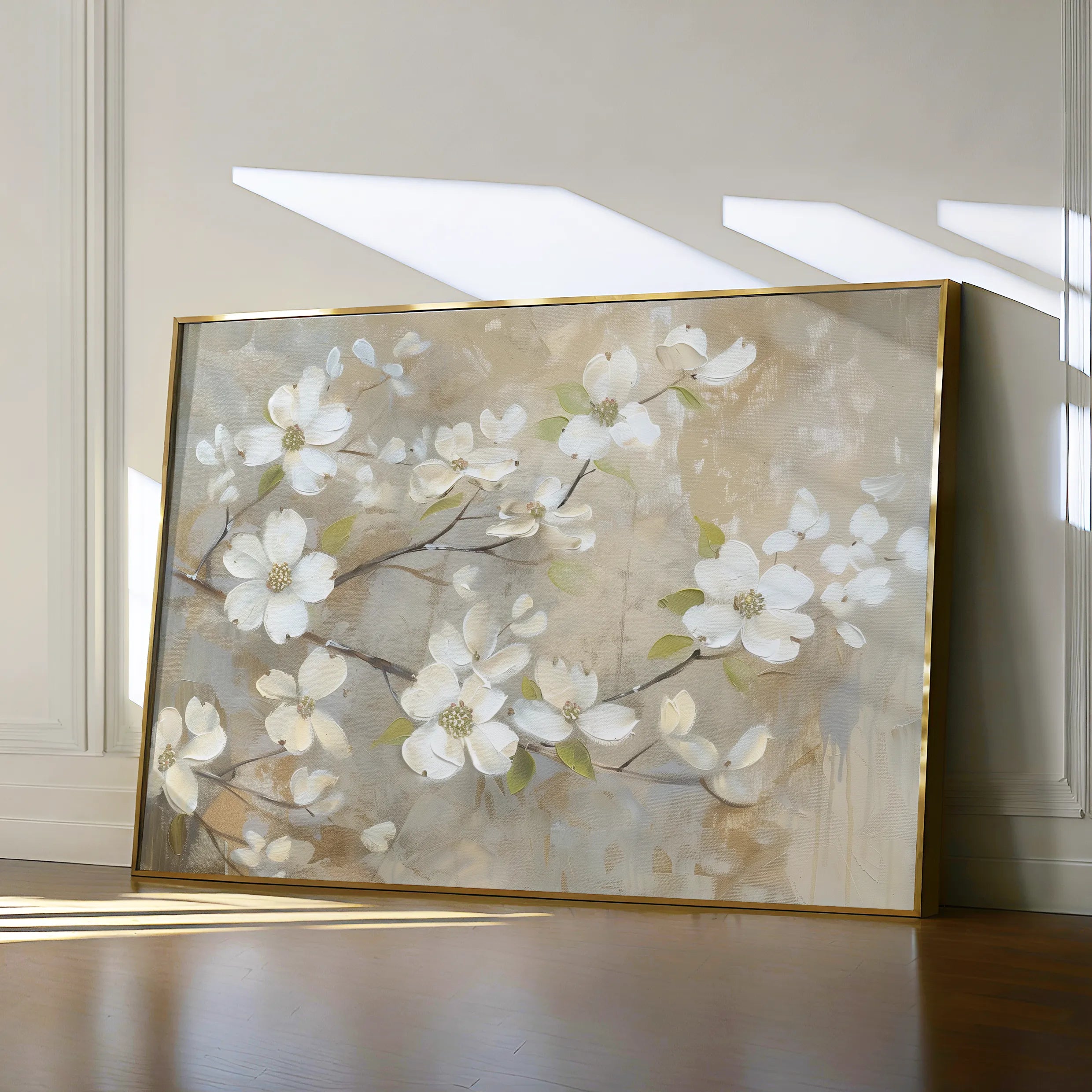 Floral 560 Canvas Art 18" x 24" / 45 x 60 cm / Black