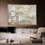 Floral 560 Canvas Art 18" x 24" / 45 x 60 cm / Black