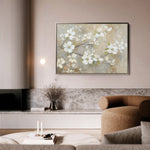 Floral 560 Canvas Art 18" x 24" / 45 x 60 cm / Black