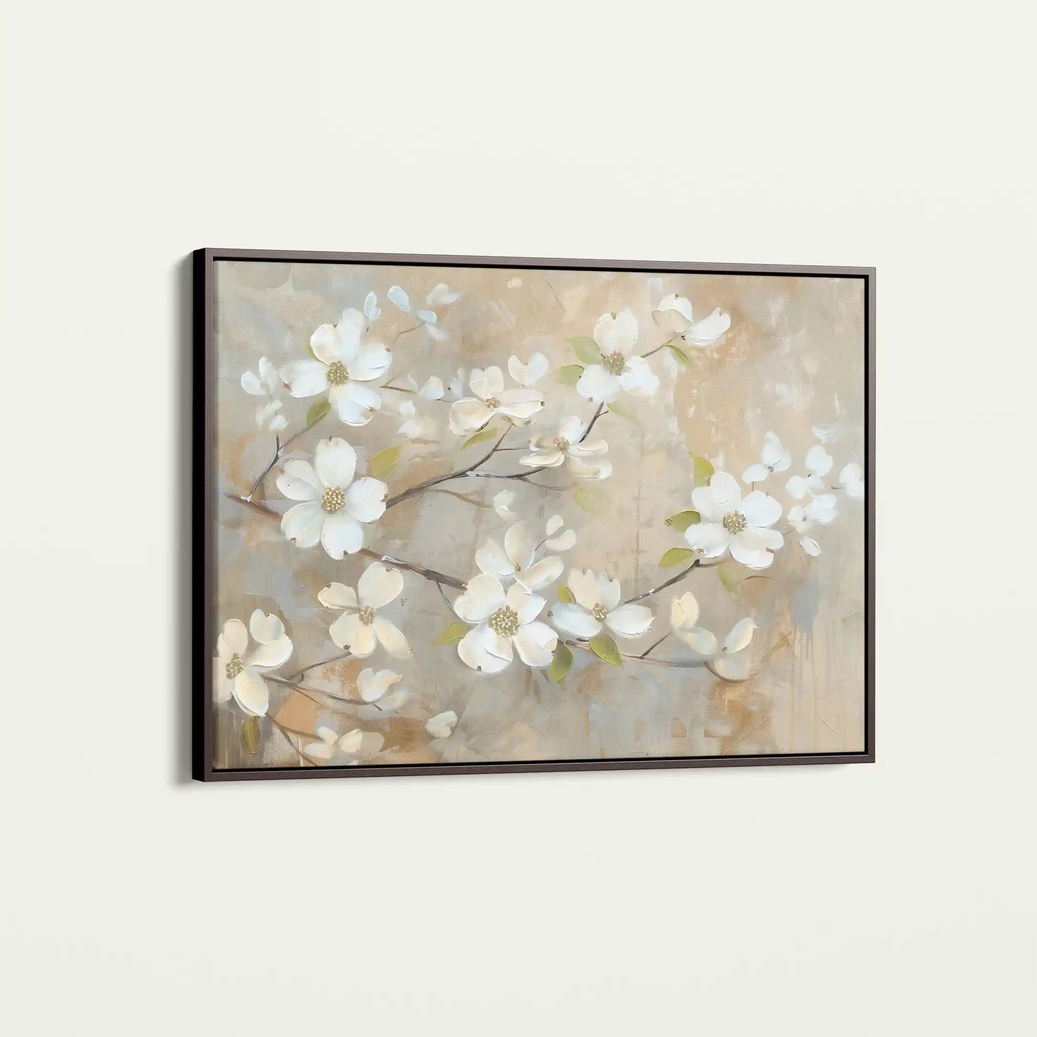 Floral 560 Canvas Art 60 x 40 cm / Black