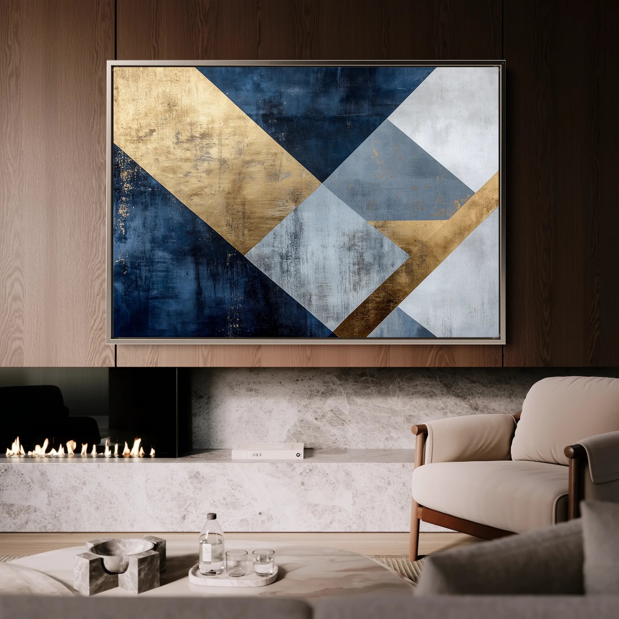 Abstract 561 Canvas Art 18" x 24" / 45 x 60 cm / Black