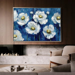 Floral 561 Canvas Art 18" x 24" / 45 x 60 cm / Black