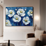 Floral 561 Canvas Art 18" x 24" / 45 x 60 cm / Black
