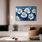 Floral 561 Canvas Art 18" x 24" / 45 x 60 cm / Black