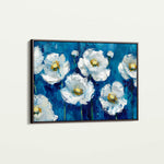 Floral 561 Canvas Art 18" x 24" / 45 x 60 cm / Black