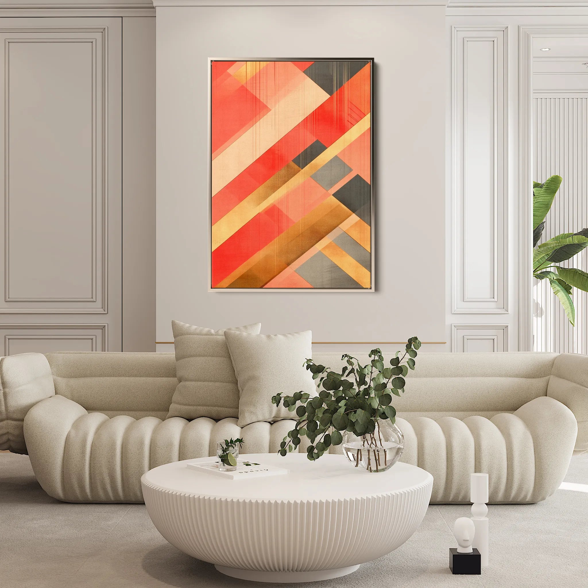 Abstract 562 Canvas Art 18" x 24" / 45 x 60 cm / Black