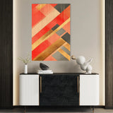 Abstract 562 Canvas Art 18" x 24" / 45 x 60 cm / Black