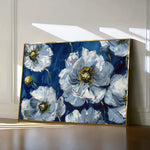 Floral 562 Canvas Art 18" x 24" / 45 x 60 cm / Black