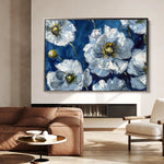Floral 562 Canvas Art 18" x 24" / 45 x 60 cm / Black