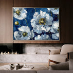 Floral 562 Canvas Art 18" x 24" / 45 x 60 cm / Black