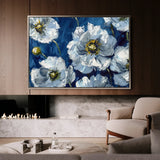 Floral 562 Canvas Art 18" x 24" / 45 x 60 cm / Black