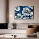 Floral 562 Canvas Art 18" x 24" / 45 x 60 cm / Black