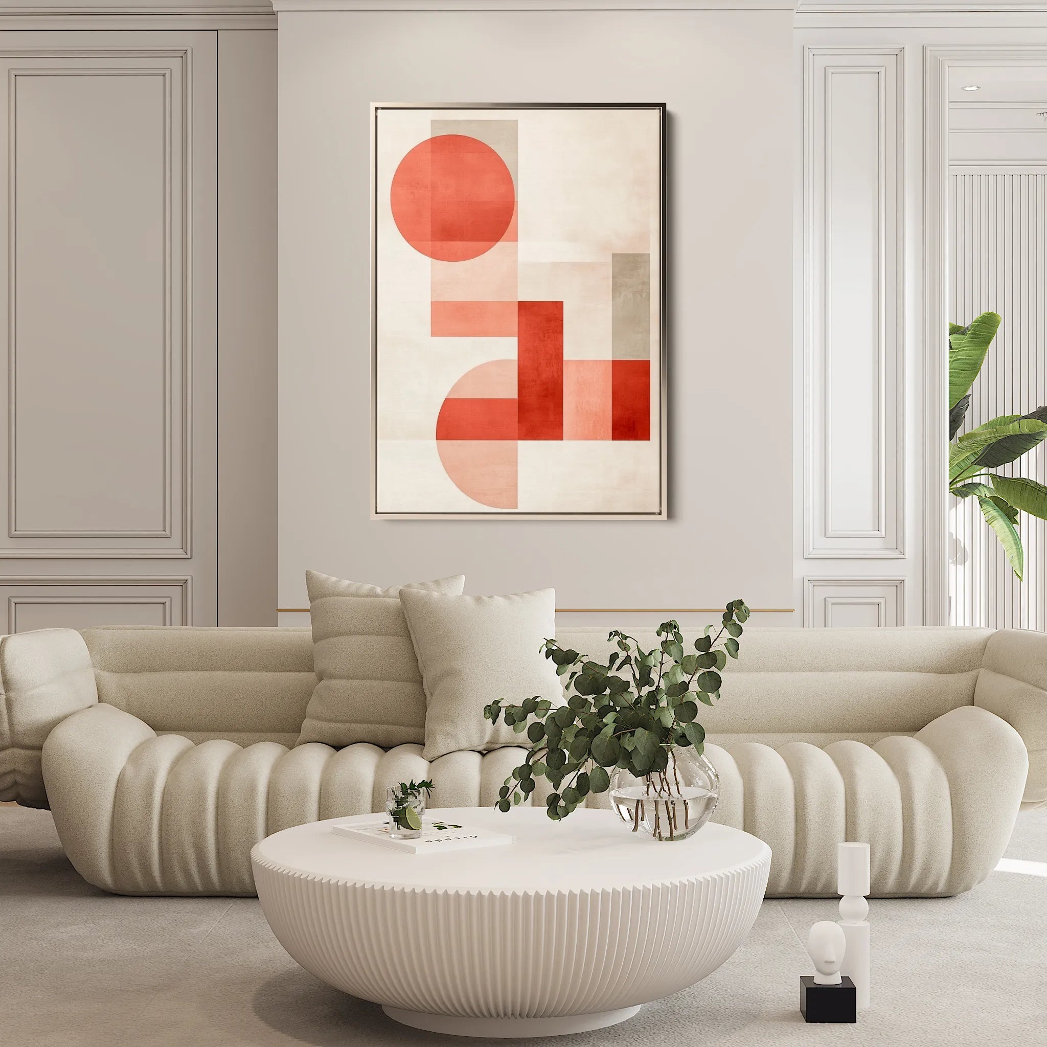 Abstract 563 Canvas Art 18" x 24" / 45 x 60 cm / Black