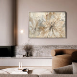 Floral 563 Canvas Art 18" x 24" / 45 x 60 cm / Black