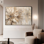 Floral 564 Canvas Art 18" x 24" / 45 x 60 cm / Black