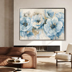 Floral 565 Canvas Art 18" x 24" / 45 x 60 cm / Black