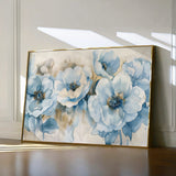 Floral 565 Canvas Art 18" x 24" / 45 x 60 cm / Black