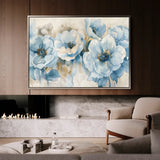Floral 565 Canvas Art 18" x 24" / 45 x 60 cm / Black
