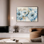 Floral 565 Canvas Art 18" x 24" / 45 x 60 cm / Black