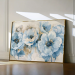 Floral 565 Canvas Art 60 x 40 cm / Black