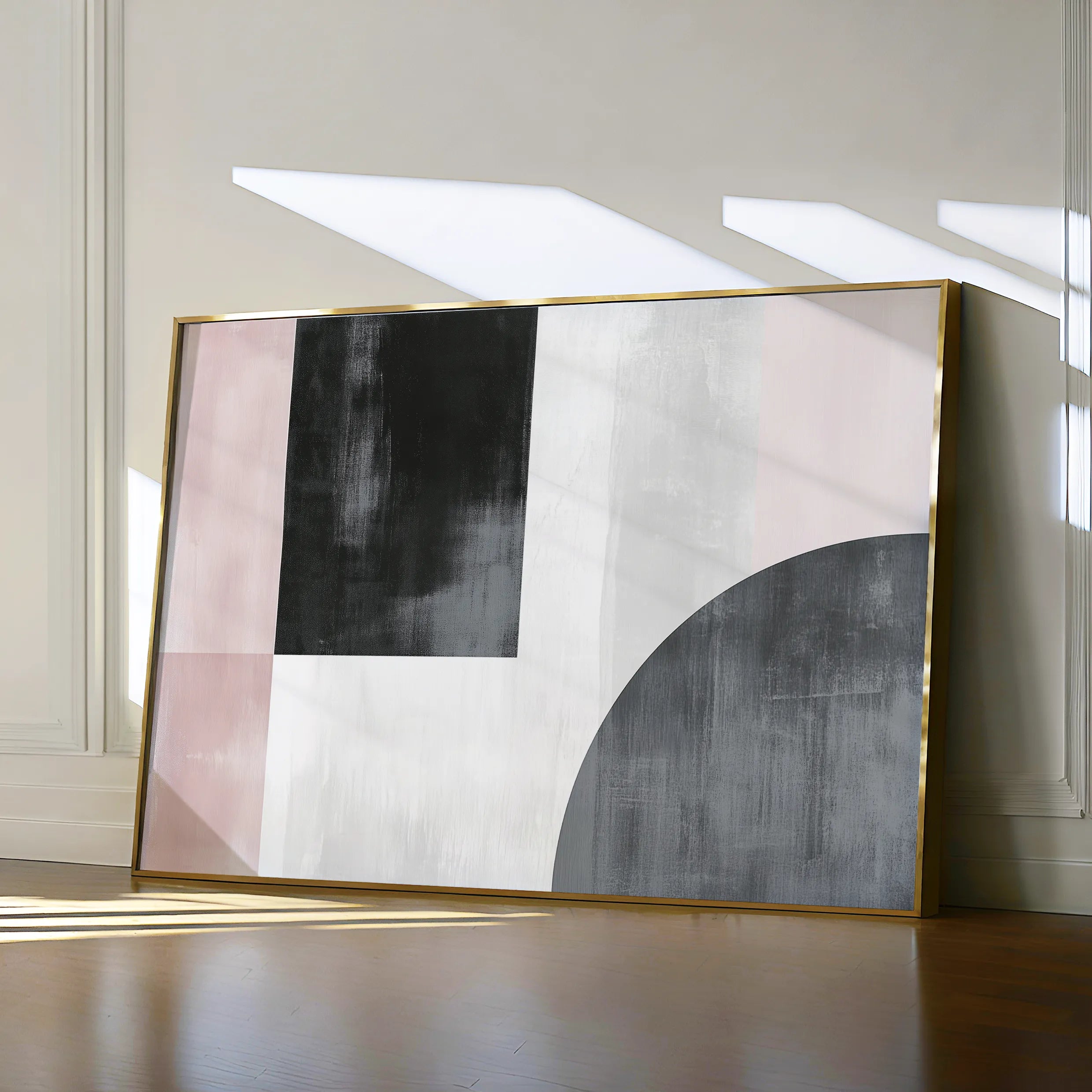 Abstract 566 Canvas Art 18" x 24" / 45 x 60 cm / Black