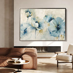 Floral 566 Canvas Art 18" x 24" / 45 x 60 cm / Black