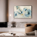 Floral 566 Canvas Art 18" x 24" / 45 x 60 cm / Black