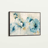 Floral 566 Canvas Art 18" x 24" / 45 x 60 cm / Black