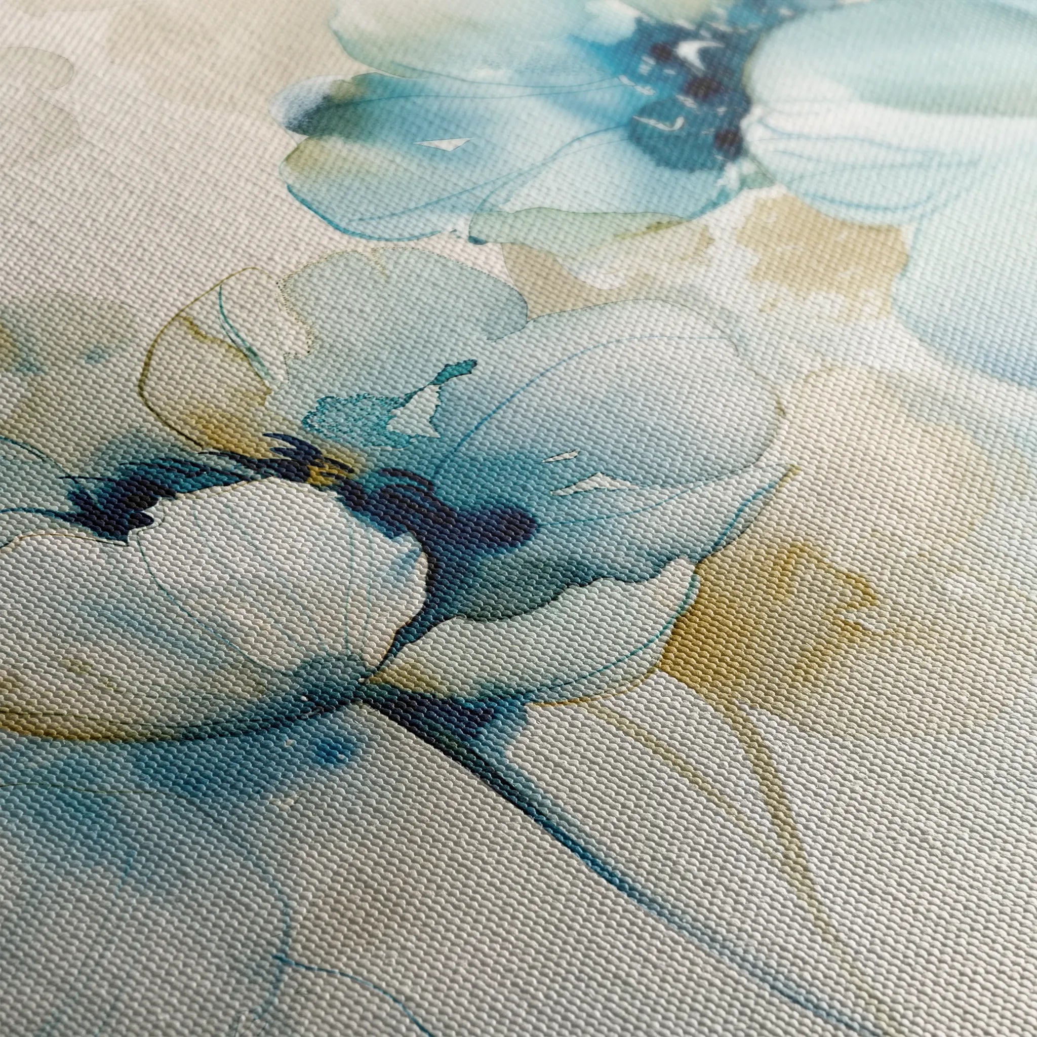 Floral 566 Canvas Art 18" x 24" / 45 x 60 cm / Black