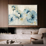 Floral 566 Canvas Art 60 x 40 cm / Black
