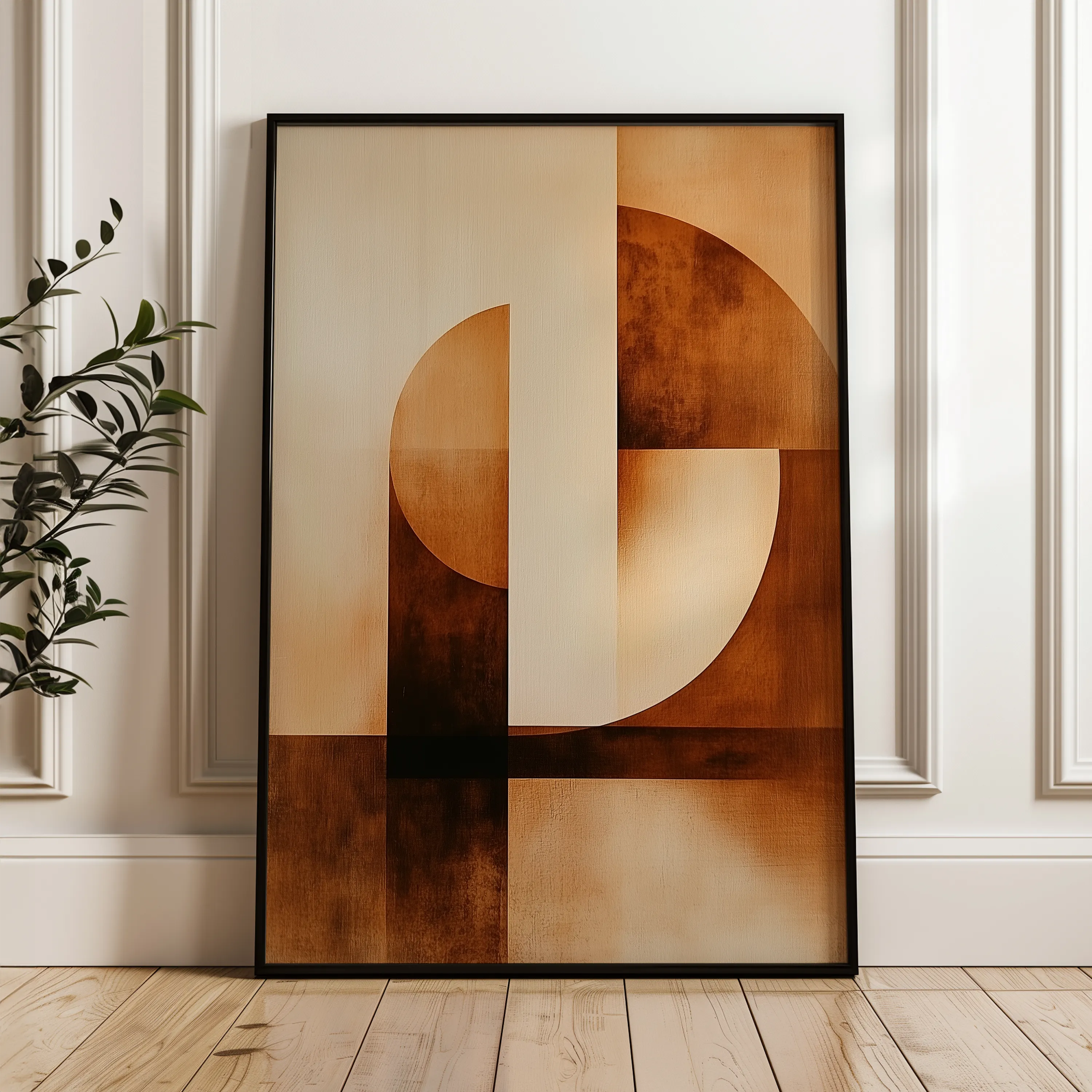 Abstract 567 Canvas Art 18" x 24" / 45 x 60 cm / Black