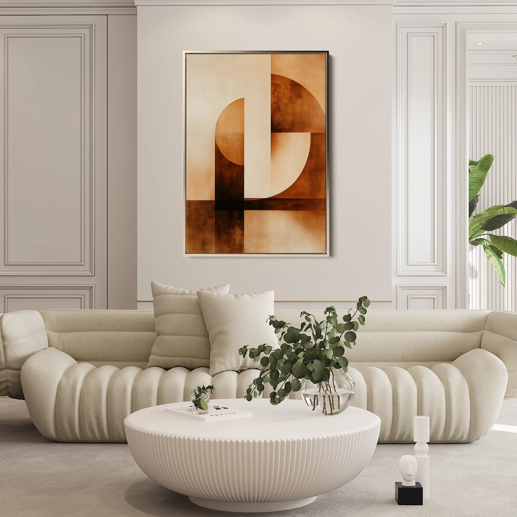 Abstract 567 Canvas Art 18" x 24" / 45 x 60 cm / Black