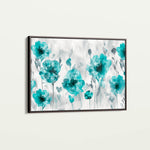 Floral 567 Canvas Art 18" x 24" / 45 x 60 cm / Black