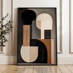 Abstract 568 Canvas Art 18" x 24" / 45 x 60 cm / Black