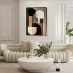 Abstract 568 Canvas Art 18" x 24" / 45 x 60 cm / Black