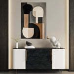 Abstract 568 Canvas Art 18" x 24" / 45 x 60 cm / Black