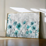 Floral 568 Canvas Art 18" x 24" / 45 x 60 cm / Black