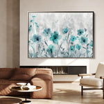Floral 568 Canvas Art 18" x 24" / 45 x 60 cm / Black