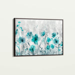 Floral 568 Canvas Art 18" x 24" / 45 x 60 cm / Black