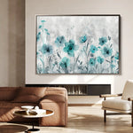 Floral 568 Canvas Art 60 x 40 cm / Black