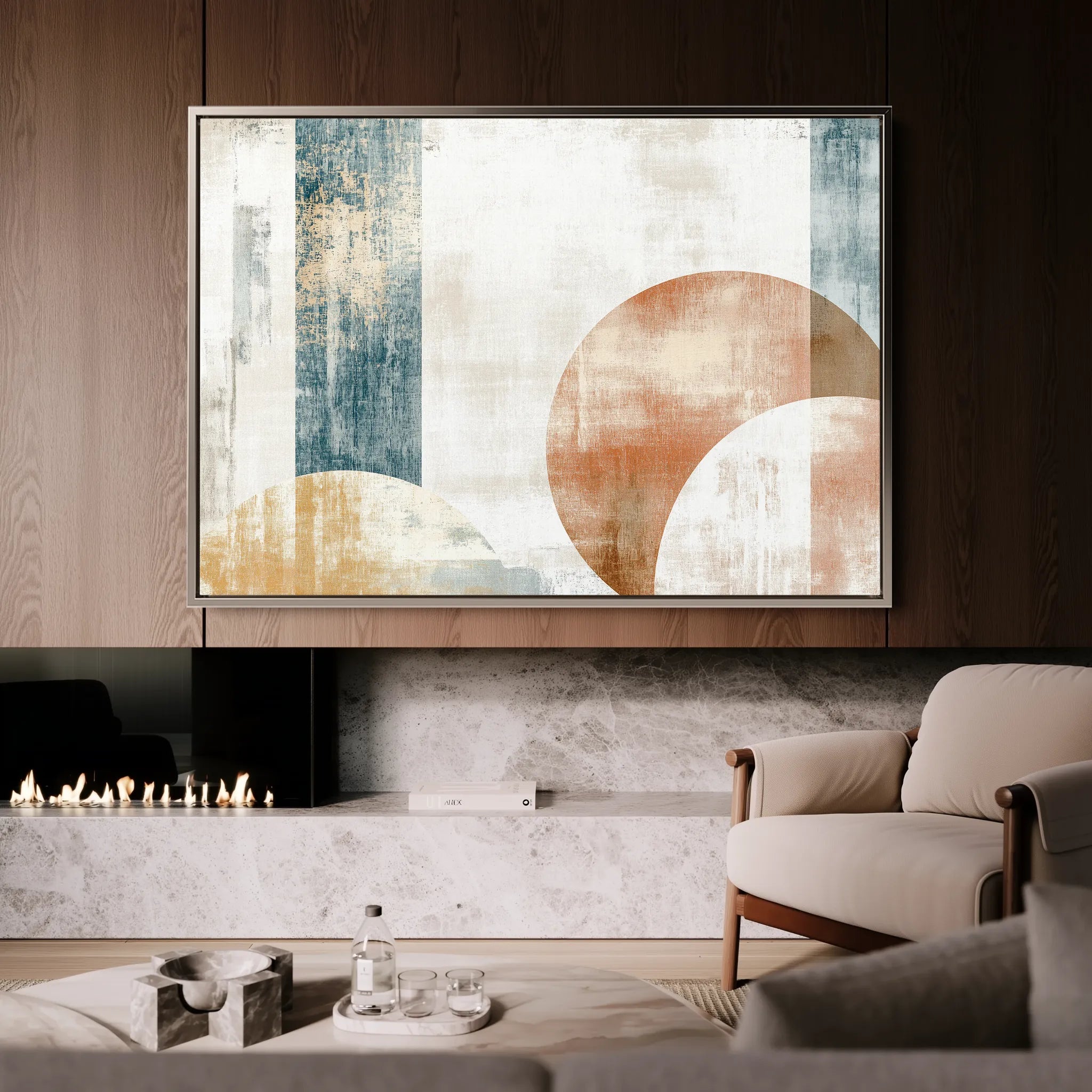 Abstract 569 Canvas Art 18" x 24" / 45 x 60 cm / Black