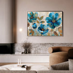 Floral 569 Canvas Art 18" x 24" / 45 x 60 cm / Black