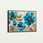Floral 569 Canvas Art 18" x 24" / 45 x 60 cm / Black