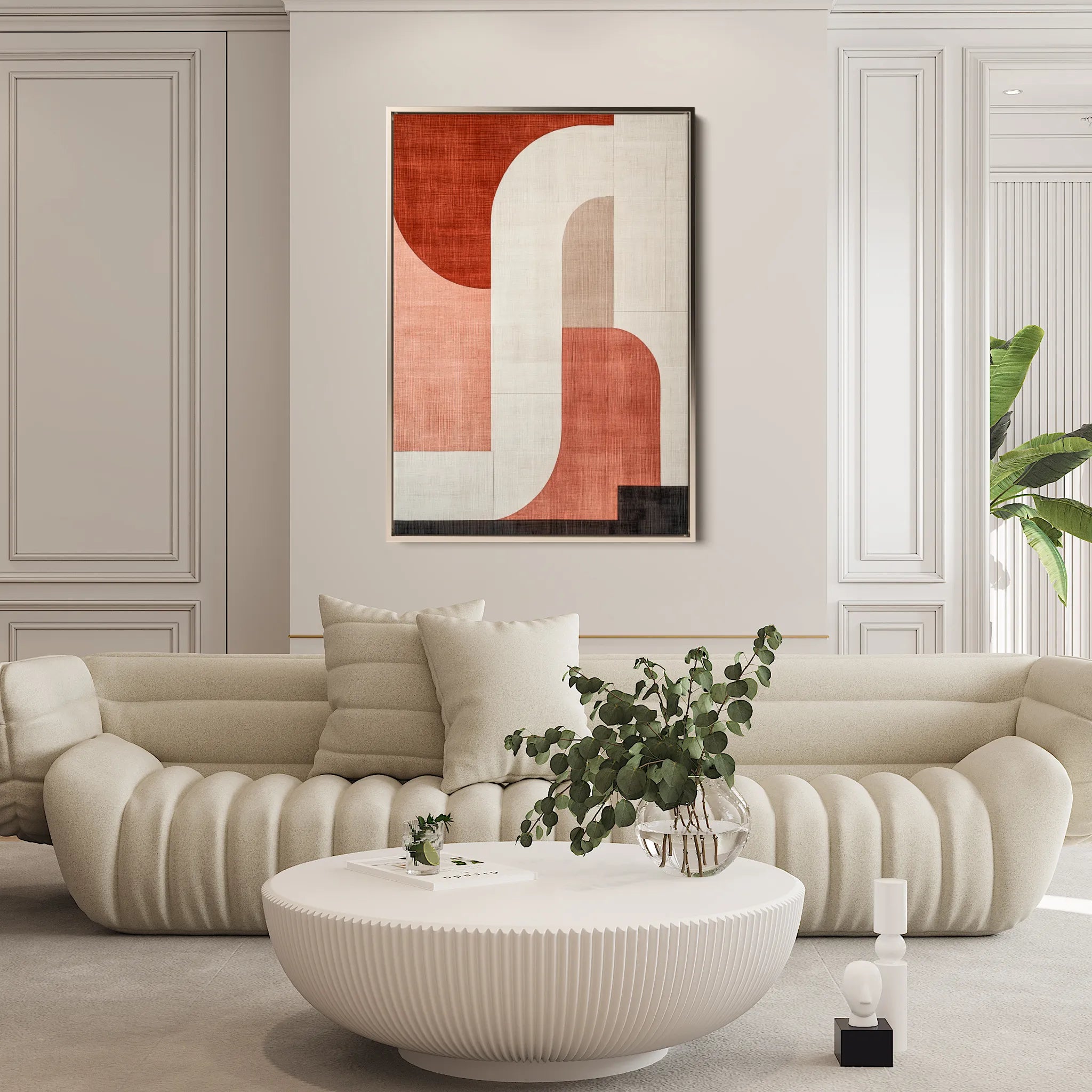 Abstract 570 Canvas Art 18" x 24" / 45 x 60 cm / Black