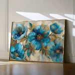 Floral 570 Canvas Art 18" x 24" / 45 x 60 cm / Black