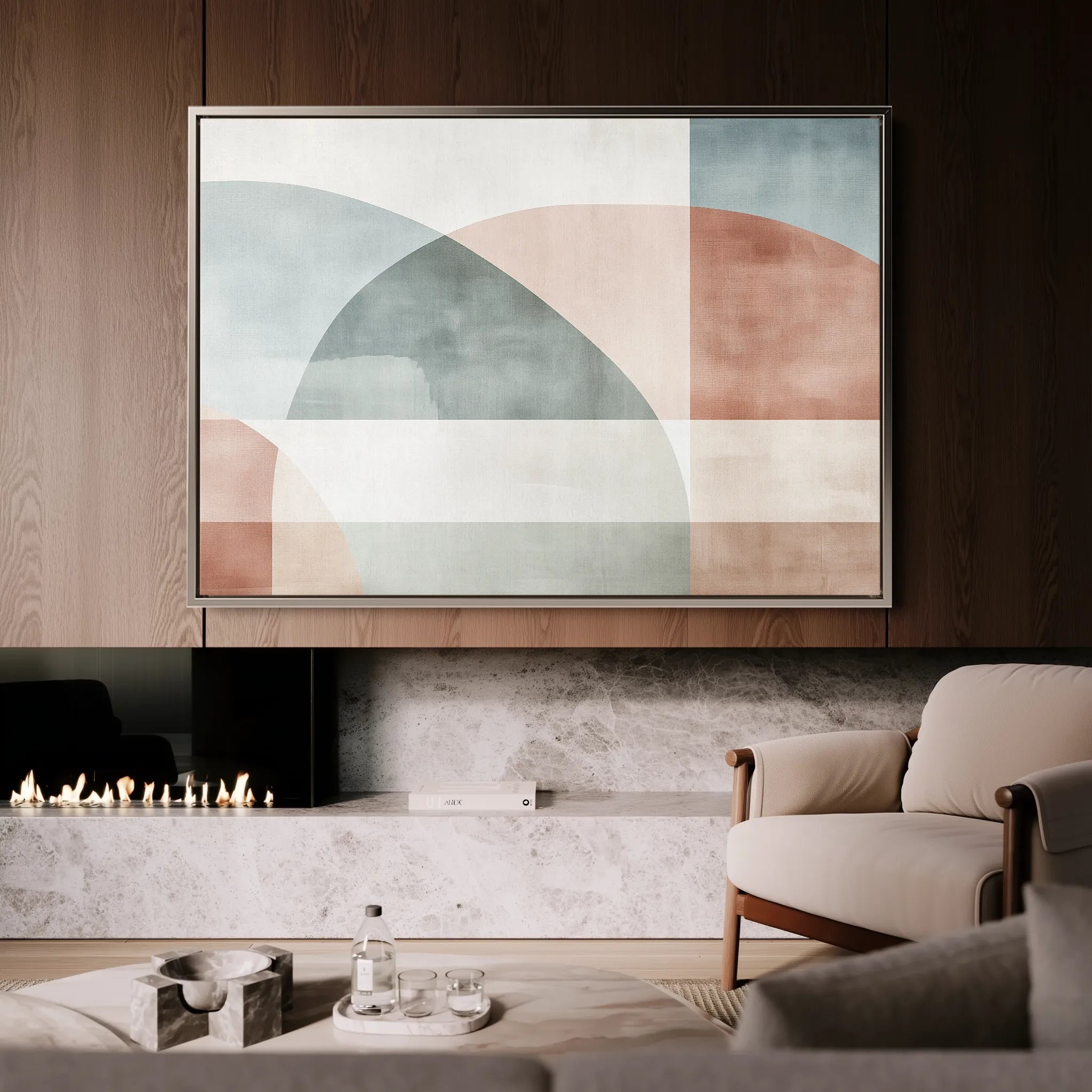 Abstract 571 Canvas Art 18" x 24" / 45 x 60 cm / Black