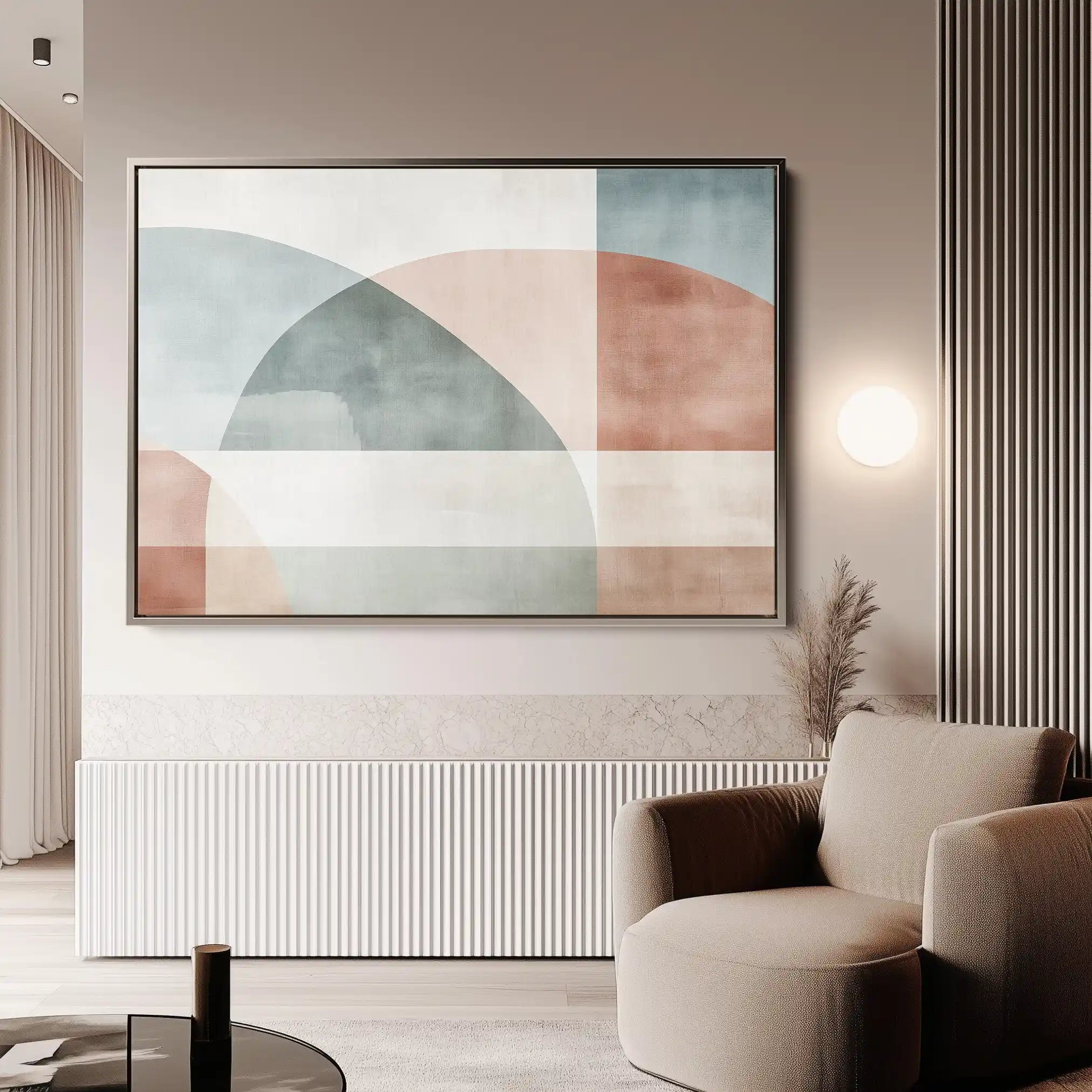 Abstract 571 Canvas Art 18" x 24" / 45 x 60 cm / Black