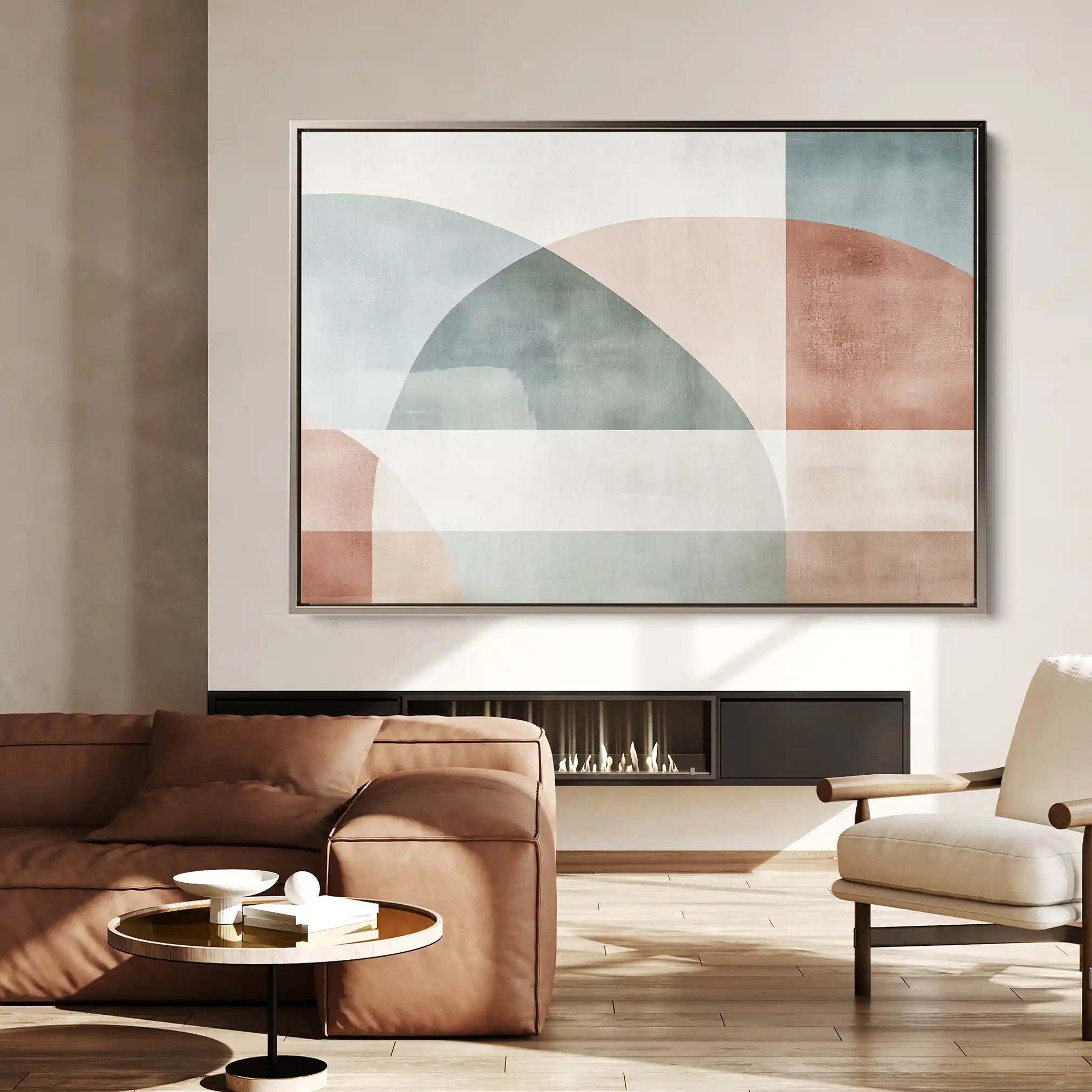 Abstract 571 Canvas Art 18" x 24" / 45 x 60 cm / Black